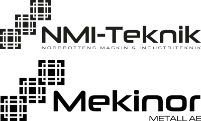 Logotyp för NMI Teknik och Mekinor, sponsor för Kalix Sommarkalas 2026.