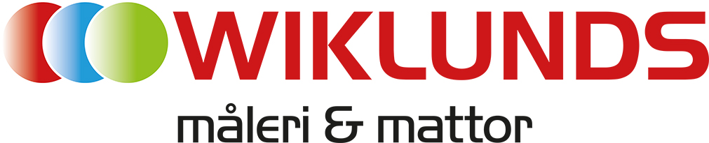 Logotyp för Wiklunds Måleri och mattor, sponsor för Kalix Sommarkalas 2026.